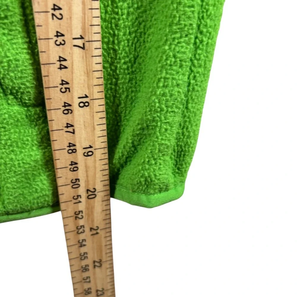 VTG‎ North Face Boys M 10/12 Full Zip Fleece Jacket Lime Green Coat GorpCore